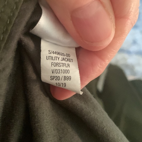 OLD NAVY- MILITARY GREEN UTILITY ZIP FRONT HOODED JACKET SIZE 4T. - Picture 4 of 4